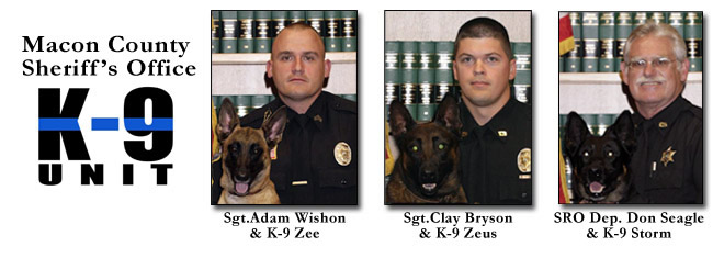 macon county nc sheriff's office K9 Unit