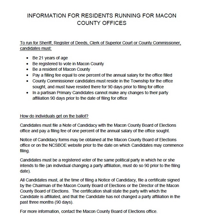 Important Future Dates and Information for 2020 Elections